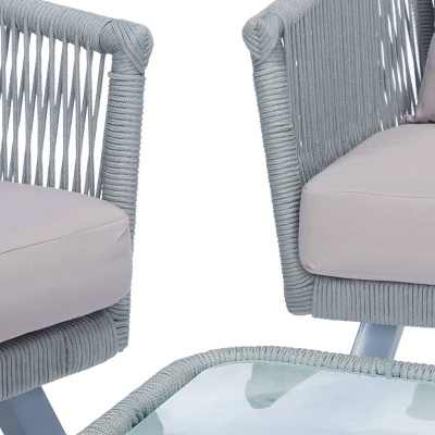 Belmi 4pc Rope Living Set - Gray - Safavieh 6 Belmi 4pc Rope Living Set - Gray - Safavieh - Image 6