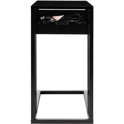 Portland Usb Side Table - Black - Safavieh 7 Portland Usb Side Table - Black - Safavieh - Image 7