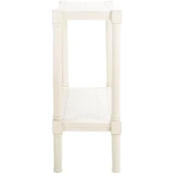 Rafiki Console Table - Distressed White - Safavieh -Safavieh Home Deals Store GUEST bac50d0c 3077 4ec8 becd 4f66355e60bf