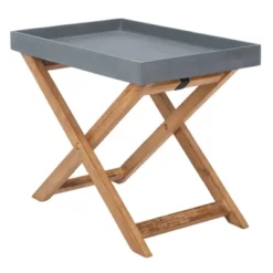 Alten Side Table - Natural/Gray - Safavieh -Safavieh Home Deals Store GUEST bb84162d 01c2 4ecd a74c e6662347f71c