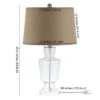 Amby Glass Table Lamp (Set Of 2) - Clear - Safavieh