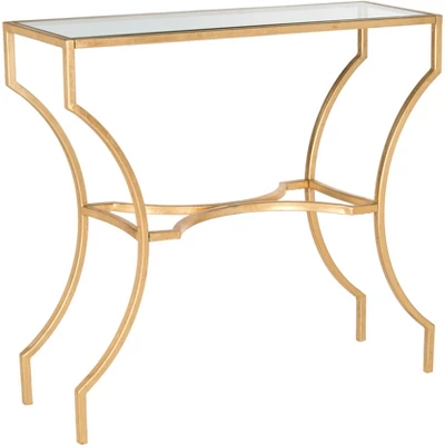 Alphonse Console - Gold/Glass - Safavieh 2 Alphonse Console - Gold/Glass - Safavieh - Image 2