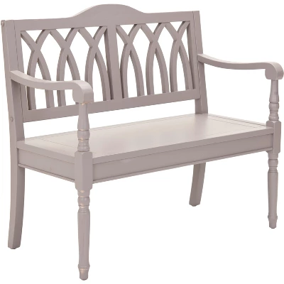 Benjamin Bench - Quartz Grey - Safavieh 2 Benjamin Bench - Quartz Grey - Safavieh - Image 2