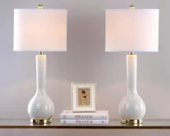 Mae Long Neck Ceramic Table Lamp (Set Of 2) - Safavieh 11 Mae Long Neck Ceramic Table Lamp (Set Of 2) - Safavieh -Safavieh Home Deals Store GUEST d6d16fe3 6af5 4c1b ad66 57e5bfd4125c