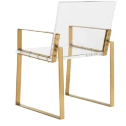 Langston Acrylic Arm Chair - Brass/Clear - Safavieh 11 Langston Acrylic Arm Chair - Brass/Clear - Safavieh -Safavieh Home Deals Store GUEST d9df9e42 a6ae 4d37 96b6 d9ee128c1638