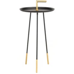 Delia Handle Side Table - Black/Gold - Safavieh 8 Delia Handle Side Table - Black/Gold - Safavieh -Safavieh Home Deals Store GUEST e00fa388 c3fe 456d b0bc c7d788c23b08