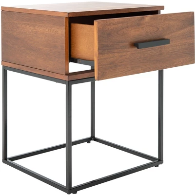 Marquise 1 Drawer Nighstand - Brown - Safavieh 5 Marquise 1 Drawer Nighstand - Brown - Safavieh - Image 5