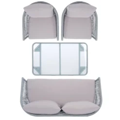 Belmi 4pc Rope Living Set - Gray - Safavieh 16 Belmi 4pc Rope Living Set - Gray - Safavieh -Safavieh Home Deals Store GUEST e28ae80d c633 4d0e a92b e35c6e7f2b65