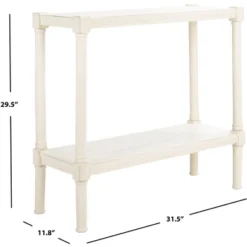Rafiki Console Table - Distressed White - Safavieh -Safavieh Home Deals Store GUEST e2a9f0e0 ebcd 4461 b993 fd1f35c25da5