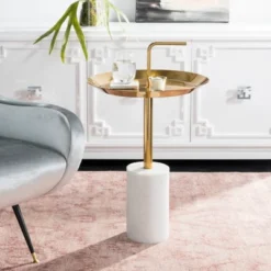 Apollo Round Brass Top Side Table - Brass/Marble - Safavieh 6 Apollo Round Brass Top Side Table - Brass/Marble - Safavieh -Safavieh Home Deals Store GUEST eb2cfded 3f0f 4af5 99f9 4dc1c9bb25e9