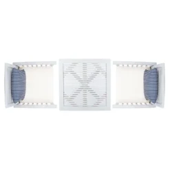 Pate 3pc Bistro Set - Gray/Beige/Navy - Safavieh -Safavieh Home Deals Store GUEST ed772ba1 8dc2 4fbb bc9f 0554667924f1