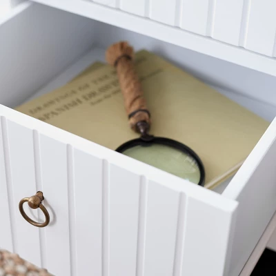 Tegan 2 Drawer Nighstand - White - Safavieh 6 Tegan 2 Drawer Nighstand - White - Safavieh - Image 6