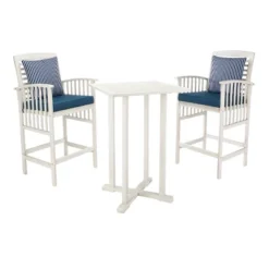 Pate 3pc Bistro Set - White/Navy - Safavieh 11 Pate 3pc Bistro Set - White/Navy - Safavieh -Safavieh Home Deals Store GUEST f4e4879e 1c42 4c1a 9b80 b2c45da19bcc