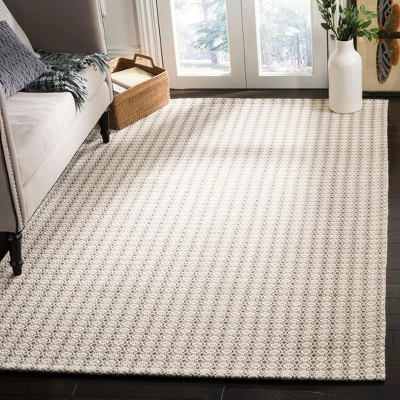 5'x8' Solid Hooked Area Rug Gray/Ivory - Safavieh 2 5'x8' Solid Hooked Area Rug Gray/Ivory - Safavieh - Image 2
