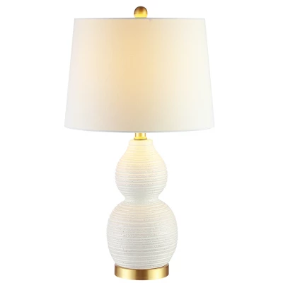 Darsa Table Lamp - White - Safavieh 2 Darsa Table Lamp - White - Safavieh - Image 2