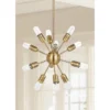 37" Raging 12 Light Solace Pendant Gold - Safavieh