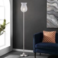 Ricky Iron Floor Lamp (Includes LED Light Bulb) Brushed Nickel - Safavieh 5 Ricky Iron Floor Lamp (Includes LED Light Bulb) Brushed Nickel - Safavieh -Safavieh Home Deals Store GUEST fe21bf27 563f 4201 98ad 3c0a6e3e207e