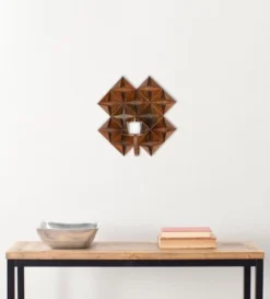 Origami Pillar Wall Décor - Antique Copper - Safavieh