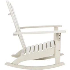 Brizio Adirondack Rocking Chair - White - Safavieh -Safavieh Home Deals Store GUEST ff337c95 8133 4fb7 9eb0 2255073ed52d